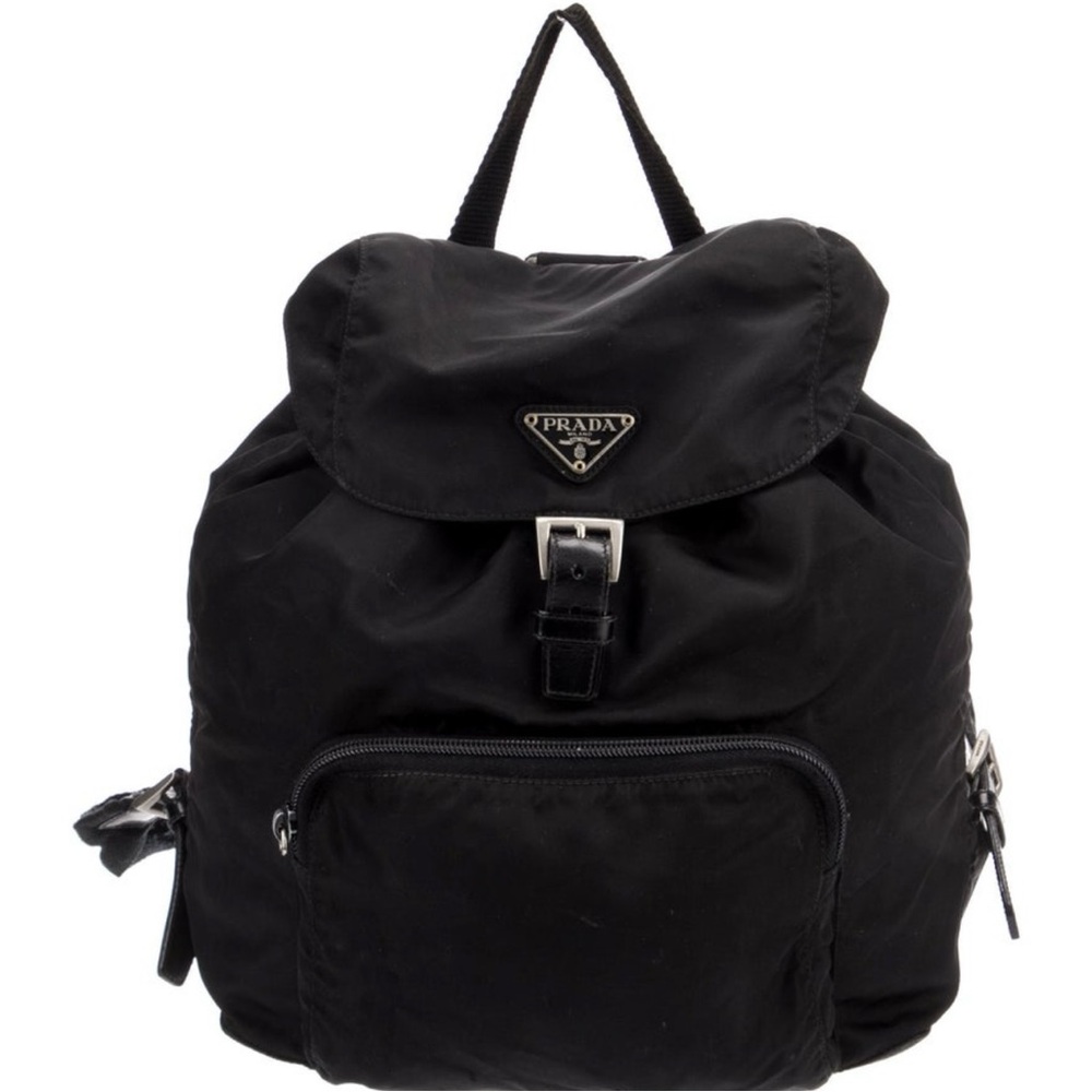 Prada Classic Black Nylon Backpack